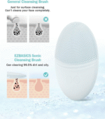 303 Facial Cleansing Brush Grey Bundled with Milk Frother Black - Image 3