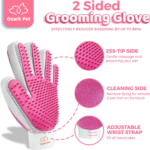 Dog & Cat Brush-Deshedding Brush, Dematting Tools, Shedding Brush Glove, Reduces Shedding up to 95%, for Short to Long Hair, Small to Medium Breeds, Pink - Image 3