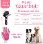 Dog & Cat Brush-Deshedding Brush, Dematting Tools, Shedding Brush Glove, Reduces Shedding up to 95%, for Short to Long Hair, Small to Medium Breeds, Pink - Image 6