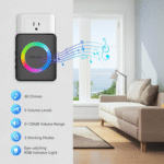 Wireless Doorbell with 2 Plug-In Receivers, IP65 Waterproof Doorbells for Home, 1300Ft Operating Range, 60 Melodies & 5 Volume Levels of 0-120 Db, RGB Light for Hearing Impaired - Image 3