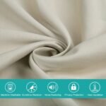 Polyester Grommets Thermal Insulated With Coated Lining 52 In. W X 84 In. L Indoor Blackout Curtains 3 Colors Available,Set Of 2 - Image 3
