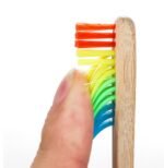 Bamboo toothbrush rainbow bamboo toothbrush colorful bamboo toothbrush environmental protection bamboo handle toothbrush - Image 10