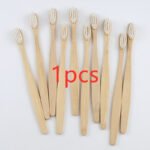 Bamboo toothbrush rainbow bamboo toothbrush colorful bamboo toothbrush environmental protection bamboo handle toothbrush - Image 5