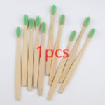 Bamboo toothbrush rainbow bamboo toothbrush colorful bamboo toothbrush environmental protection bamboo handle toothbrush - Image 4