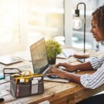 Women Lady Travel Insert Handbag Organizer Makeup Bags Toiletry Purse Liner With Hand Strap - Image 4