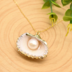 Pearl Necklace 925 Sterling Silver Shell Jewelry - Image 4