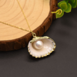 Pearl Necklace 925 Sterling Silver Shell Jewelry - Image 3