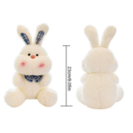 Bunny Plush Stuffed Animal Rabbit Doll Stuffed Plushies Toy Skin Friendly Rabbit Stuffed Animal Plushies Toy for Bedroom Dining - Image 6