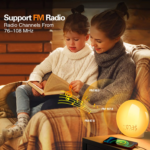 Sunrise Alarm Clock Wake up Light for Heavy Sleepers, Upgrade Full Screen Daylight Alarm Clock with Sunrise and Sunset Simulation, Dual Alarm, Snooze, Sleep Aid, FM Radio,17 Colors, 10 Natural Sounds - Image 8