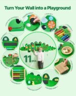 Dinosaur Activity Wall Busy Board Panels 11 Activities Sensory Wall Panel - Image 4