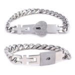 Fashion Titanium Steel Couple Love Lock Jewelry Set | Matching Bracelet, Key Pendant Necklace for Men & Women - Image 10