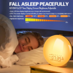 Sunrise Alarm Clock Wake up Light for Heavy Sleepers, Upgrade Full Screen Daylight Alarm Clock with Sunrise and Sunset Simulation, Dual Alarm, Snooze, Sleep Aid, FM Radio,17 Colors, 10 Natural Sounds - Image 10