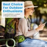 1Pc Portable Solar Charger 49800mAh Power Bank External Battery Pack 22.5W PD Fast Charging Built In 4 Cables 15W Wireless Charging LED Flashlight For Camping Hiking Picnic Travel - Image 2