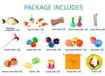 32 PCS Cat Toys Kitten Toys, Variety Catnip Toys with Rainbow Tunnel Interactive Cat Feather Teaser Spring Toy Set for Cat, Kitty - Image 5