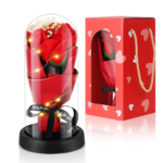 Valentines Day Decorations, Eternal Flowers Bouquet, Red Rose Artificial Flowers for Mom Women Her, Unique Anniversary Mother'S Day Christmas Birthday Gift, Home Decor - Image 7