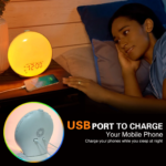 Sunrise Alarm Clock Wake up Light for Heavy Sleepers, Upgrade Full Screen Daylight Alarm Clock with Sunrise and Sunset Simulation, Dual Alarm, Snooze, Sleep Aid, FM Radio,17 Colors, 10 Natural Sounds - Image 2