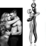 Couple Affectionate Hug Embrace Pendant Necklace Women Valentine'S Day Gifts US - Image 12