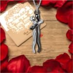 Couple Affectionate Hug Embrace Pendant Necklace Women Valentine'S Day Gifts US - Image 6