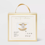 14K Gold Plated Oval Cubic Zirconia and Pave Band Wedding Ring Set 2Pc - a New Day Gold - Image 2