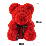Teddy Bear Rose 10In Flower Rose Bear with Box ＆ Led Light Valentines Gift - Image 7